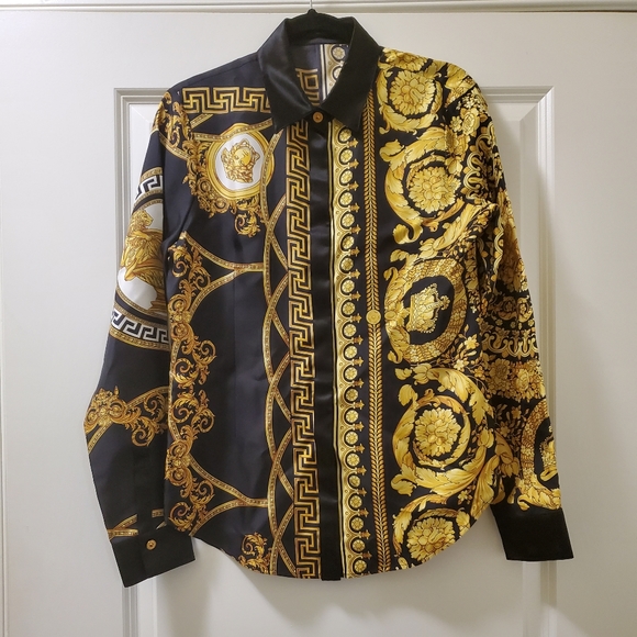 Versace La Coupe Des Dieux Silk Shirt NWOT - Picture 6 of 16
